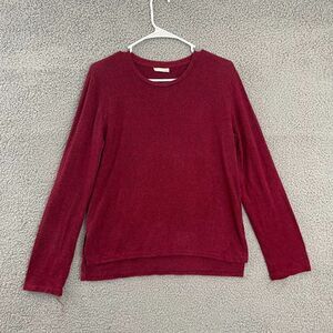Heart‎ & Hips Women M Burguny Casual Soft Long Sleeve Top